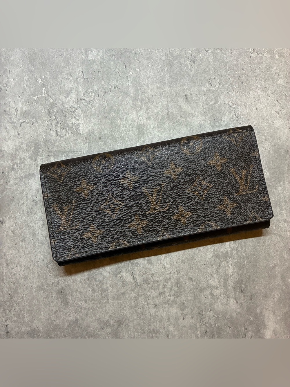 Brown Monogram Canvas Long Trifold wallet